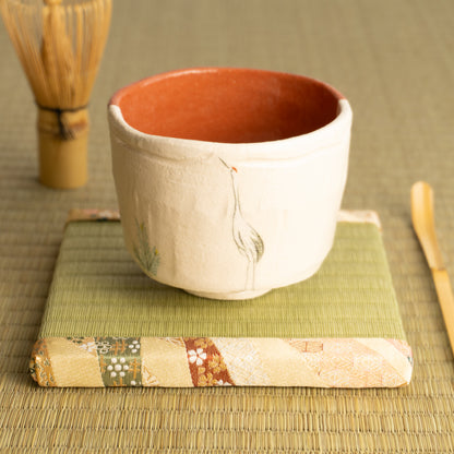 抹茶碗　楽焼"鶴松”　楽入 KOTOPOTTER