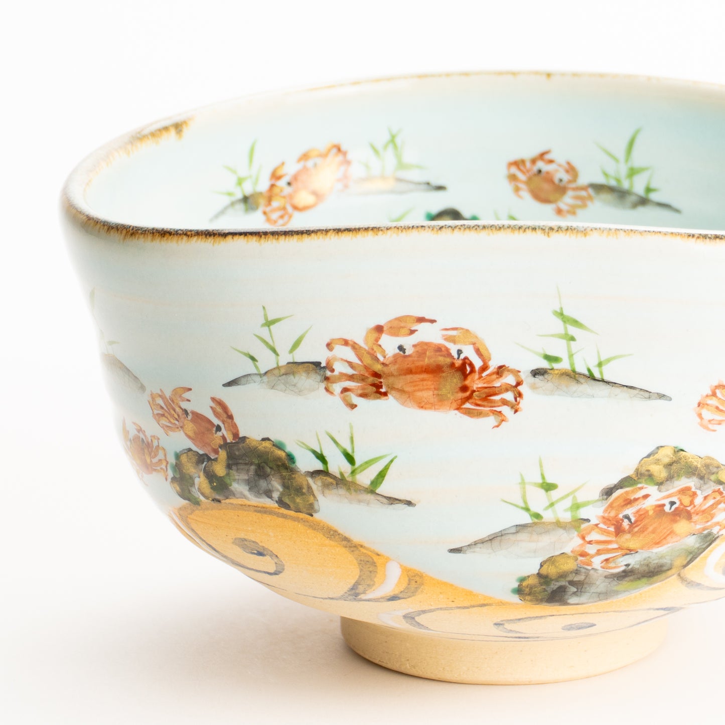 抹茶碗　灰釉 風船葛　良二 (コピー) KOTOPOTTER