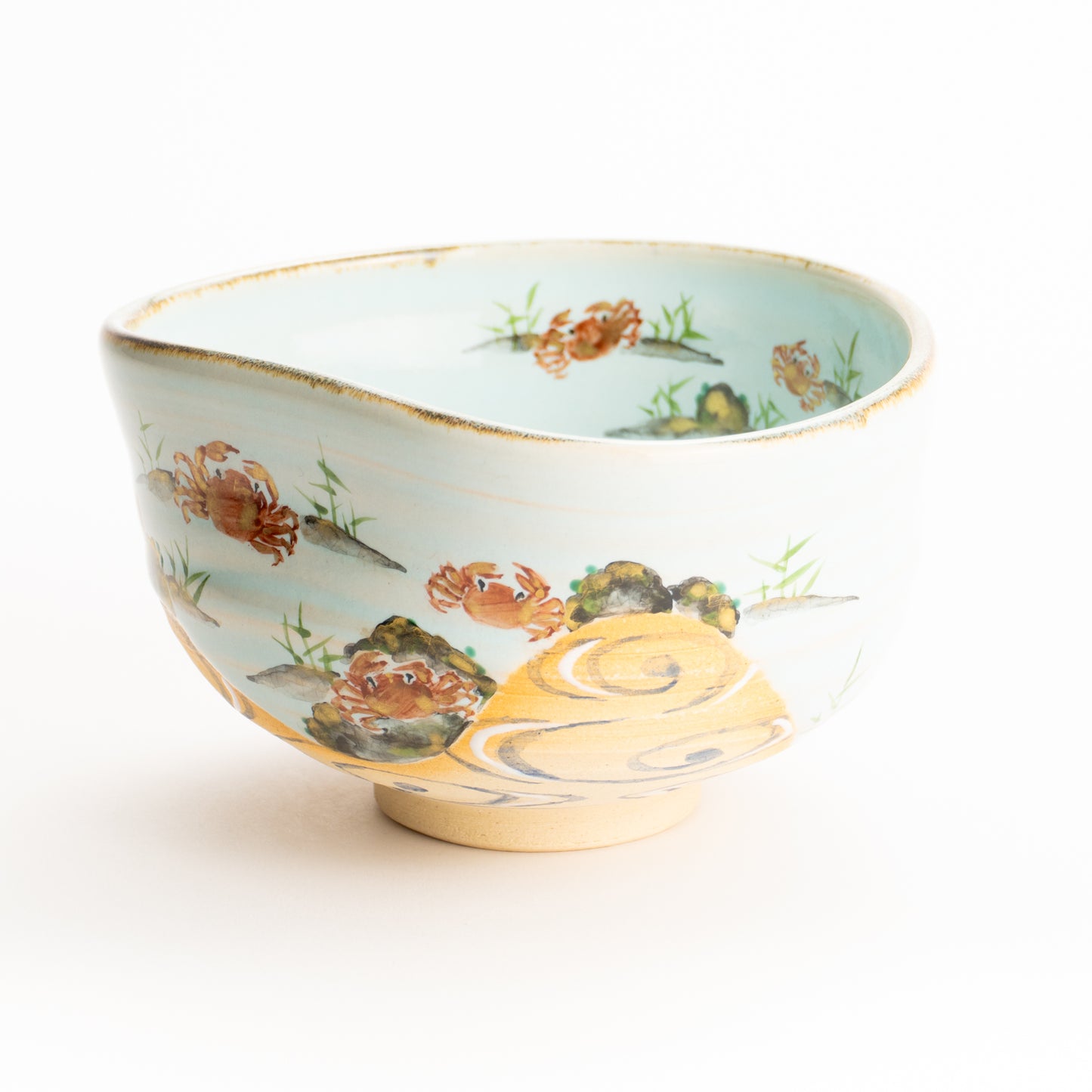 抹茶碗　灰釉 風船葛　良二 (コピー) KOTOPOTTER