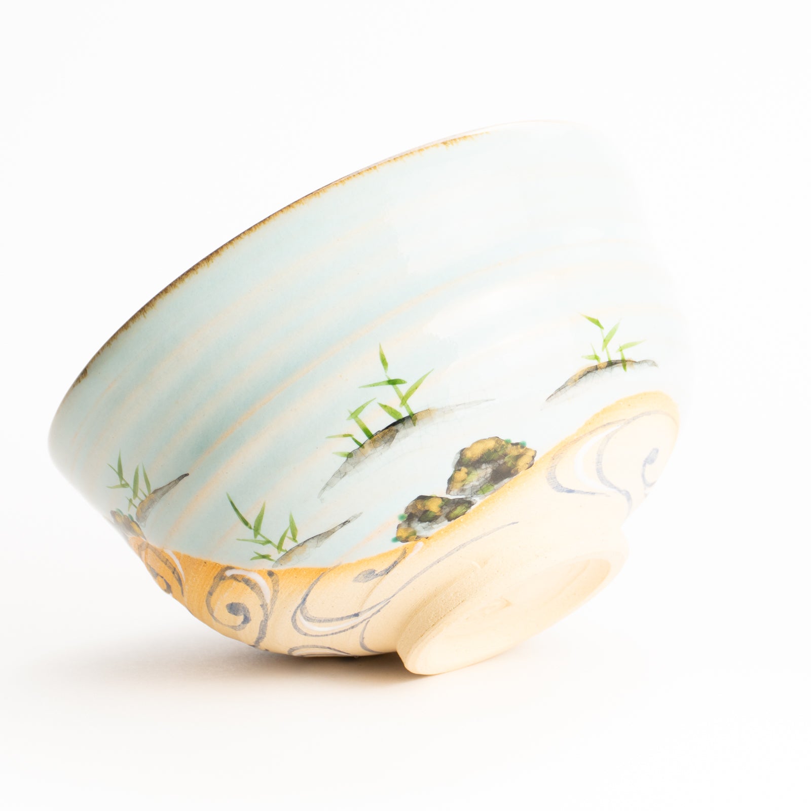 抹茶碗　灰釉 風船葛　良二 (コピー) KOTOPOTTER