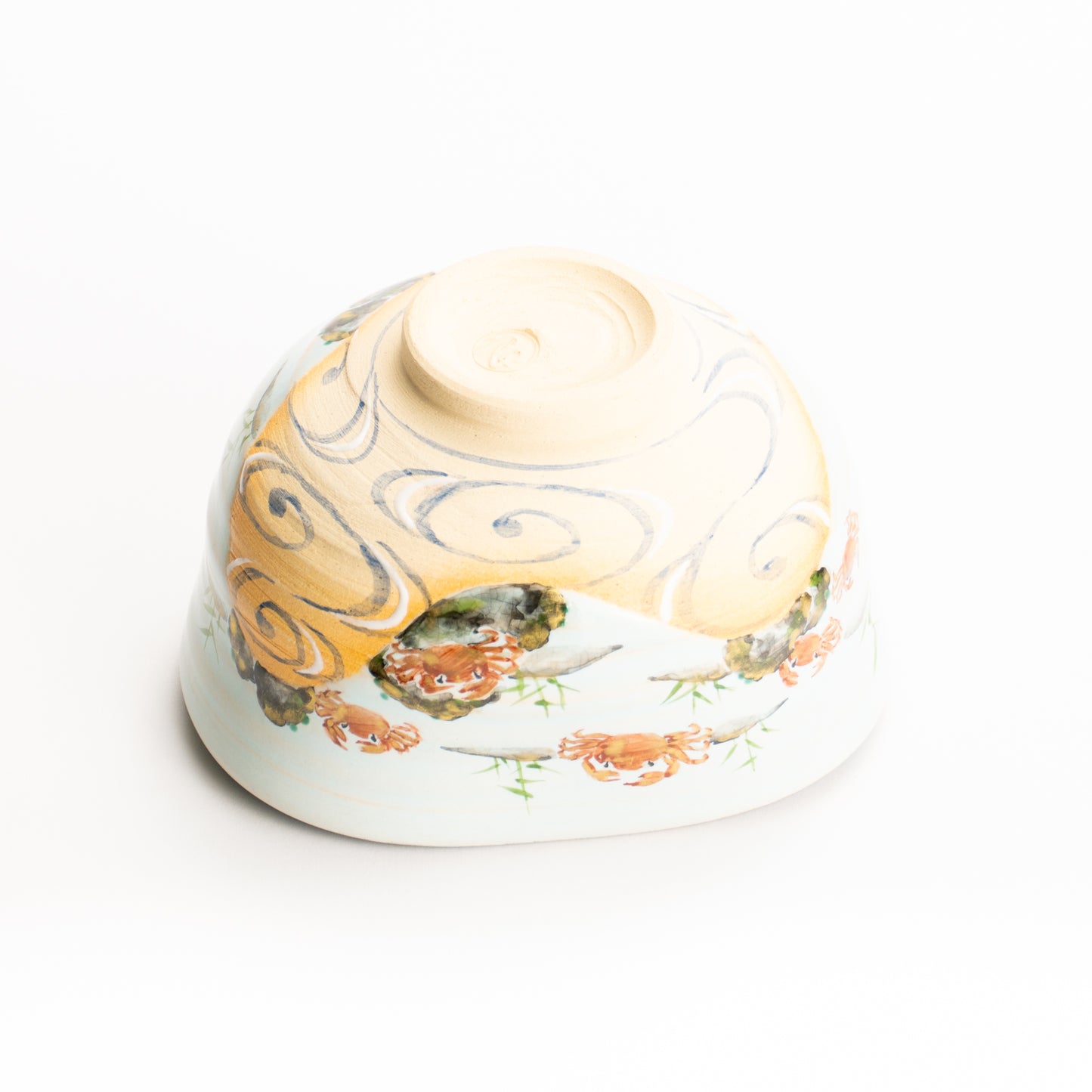 抹茶碗　灰釉 風船葛　良二 (コピー) KOTOPOTTER