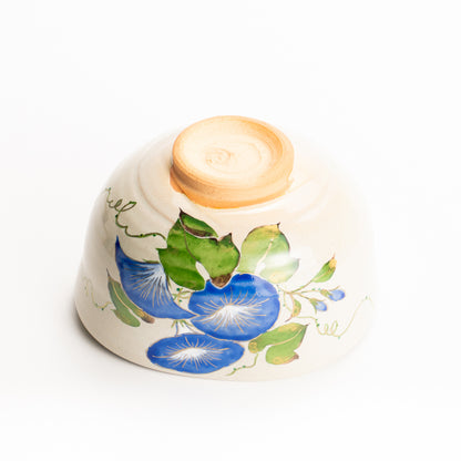 抹茶碗　灰釉"朝顔"　良二 KOTOPOTTER