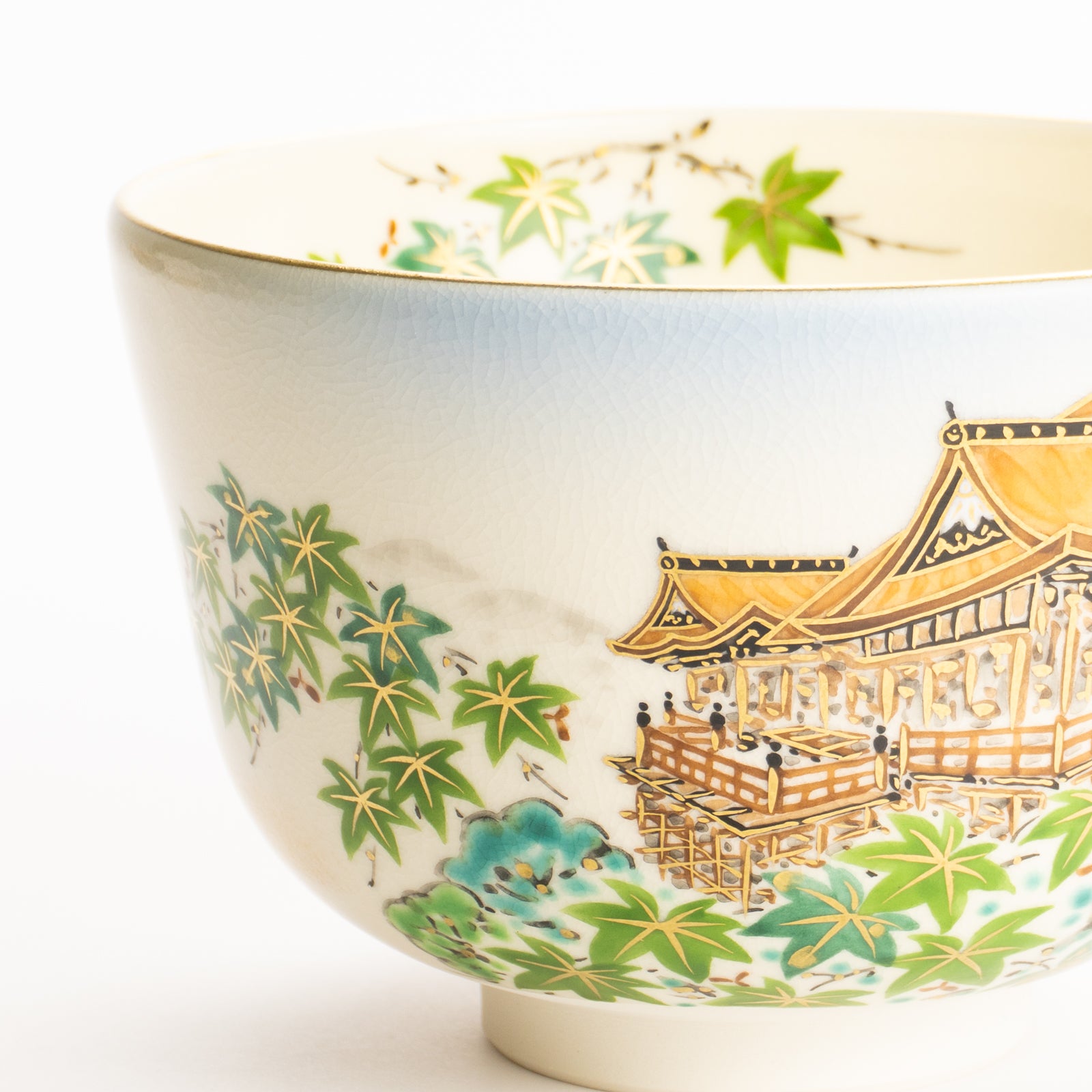 抹茶碗　夏の清水寺　陶楽 KOTOPOTTER