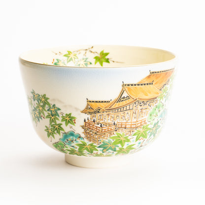 抹茶碗　夏の清水寺　陶楽 KOTOPOTTER