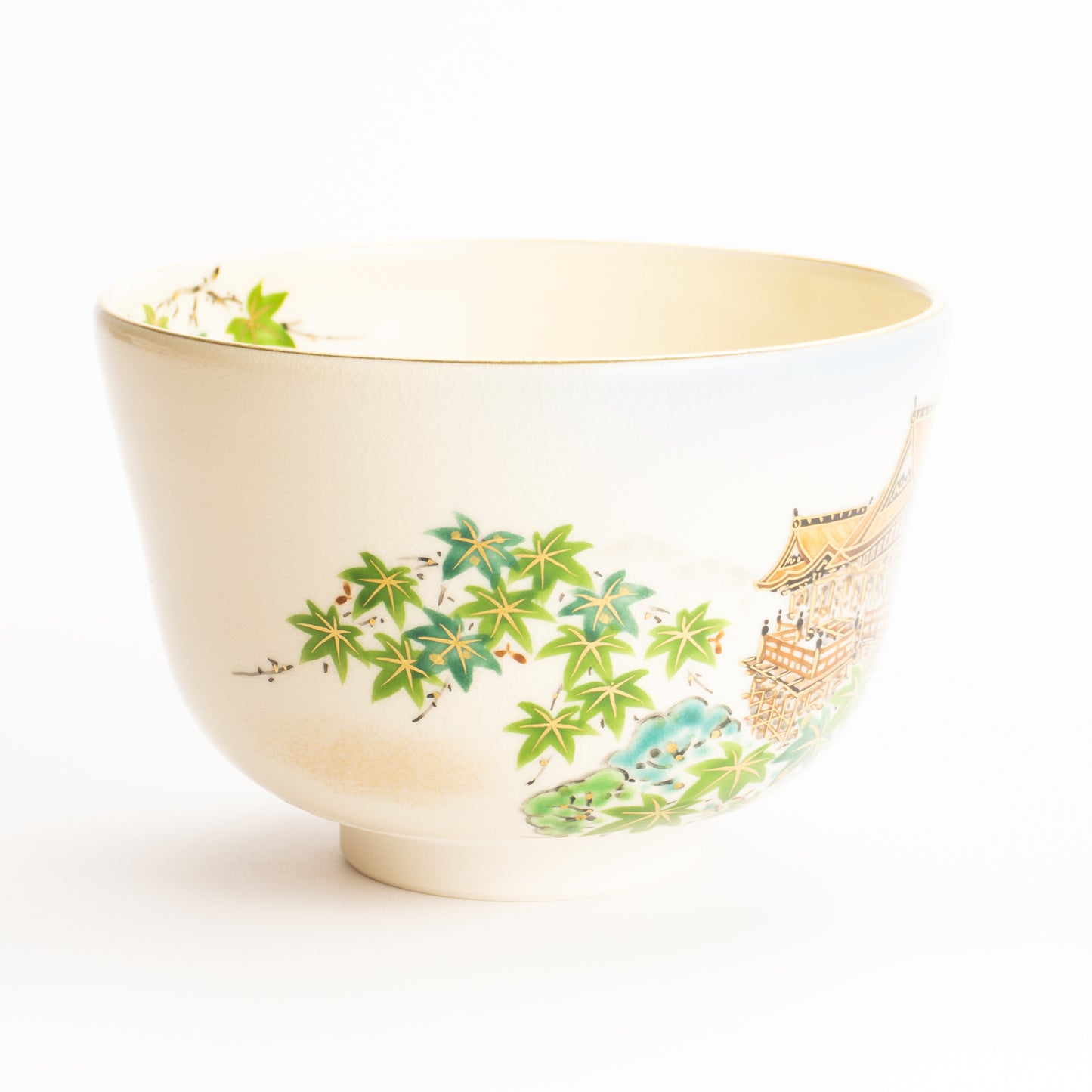 抹茶碗　夏の清水寺　陶楽 KOTOPOTTER