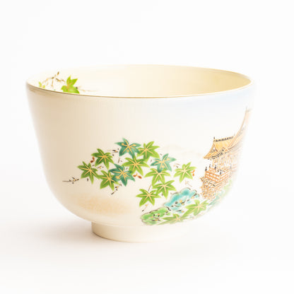 抹茶碗　夏の清水寺　陶楽 KOTOPOTTER