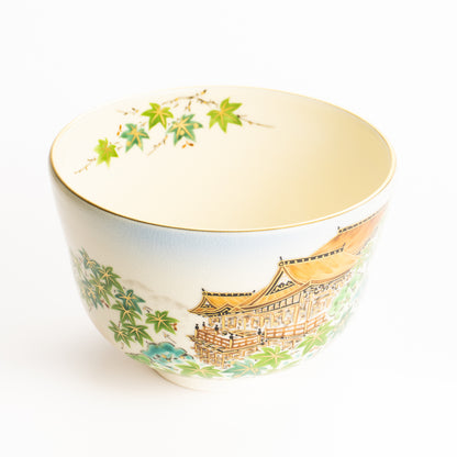 抹茶碗　夏の清水寺　陶楽 KOTOPOTTER