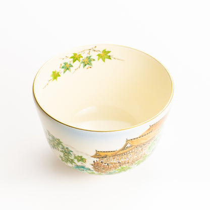 抹茶碗　夏の清水寺　陶楽 KOTOPOTTER