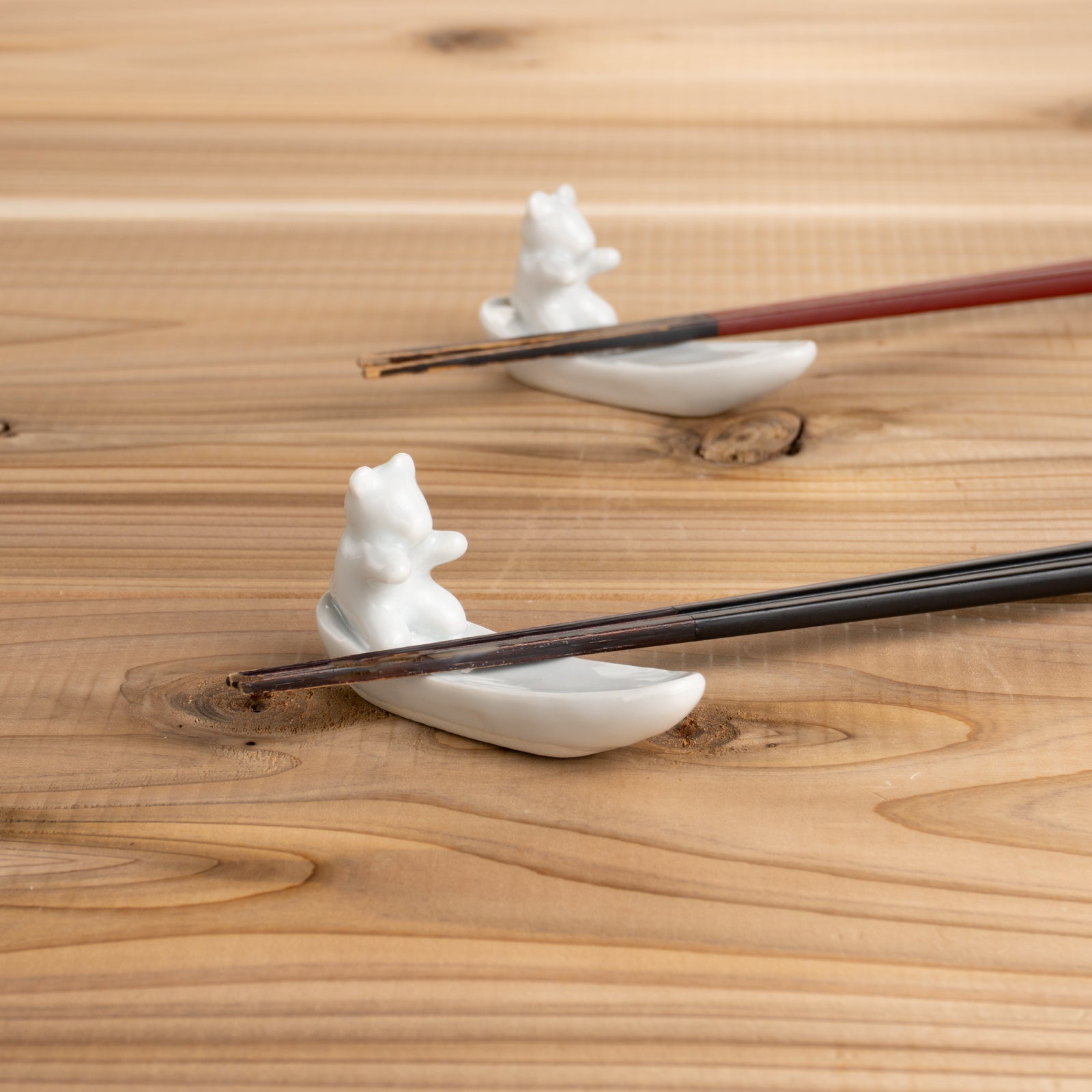 ヒマなクマ　シリーズ　秀峰堂 - Handcrafted Japanese pottery from Kyoto - Kyo ware / Kiyomizu ware.