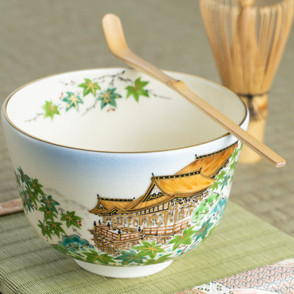 抹茶碗　夏の清水寺　陶楽 KOTOPOTTER