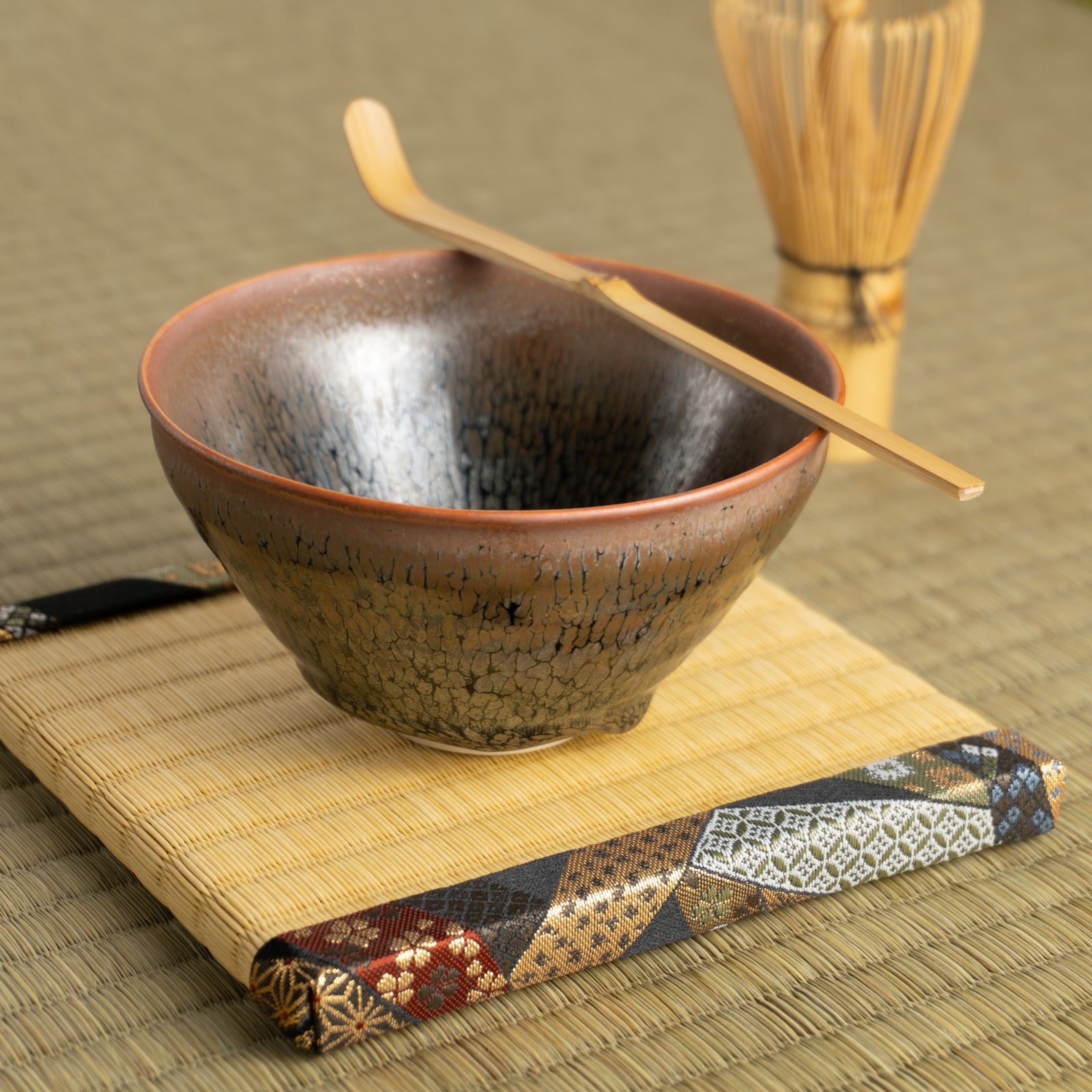 抹茶碗　天目”釉溜まり”　桶谷定一 KOTOPOTTER