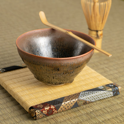 抹茶碗　天目”釉溜まり”　桶谷定一 KOTOPOTTER