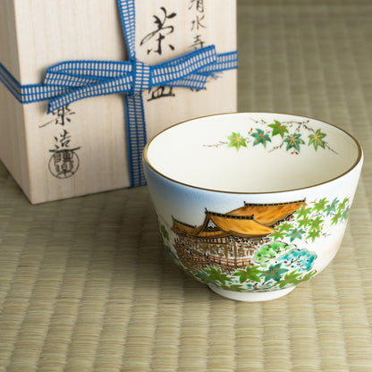 抹茶碗　夏の清水寺　陶楽 KOTOPOTTER
