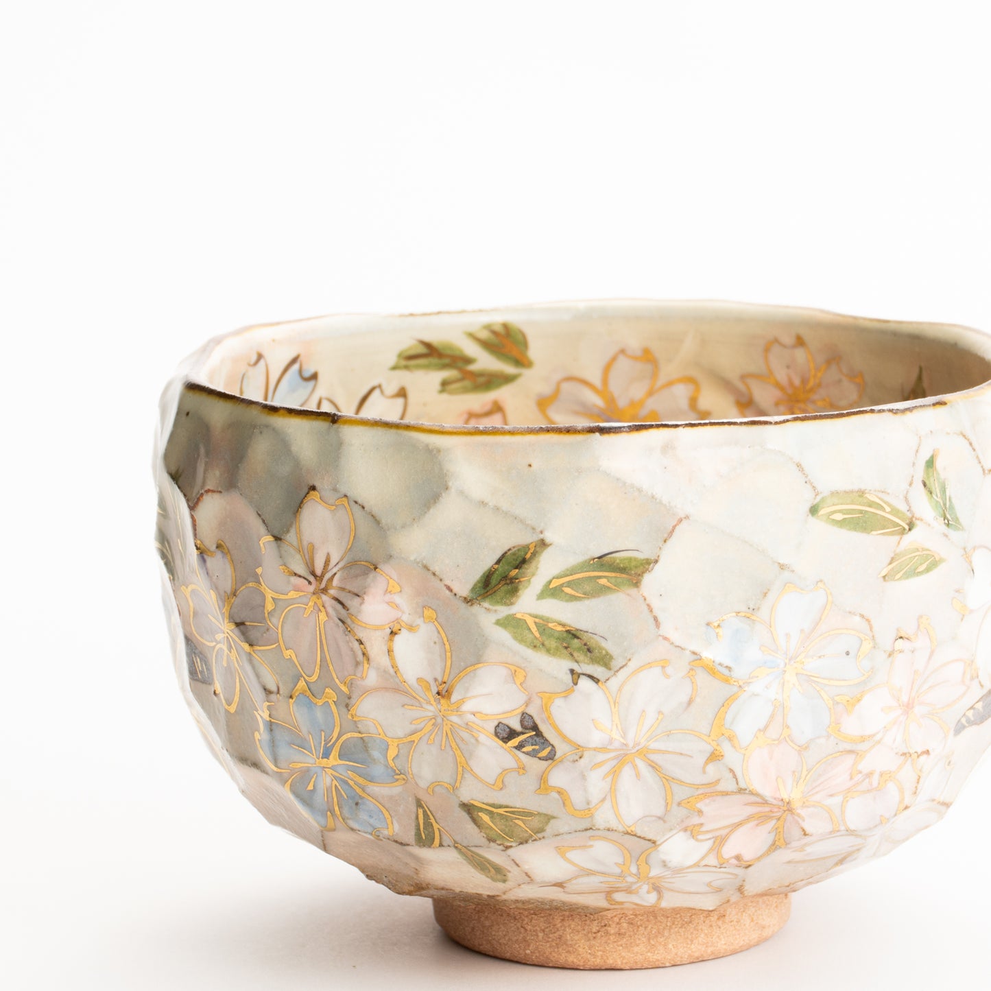 抹茶碗　色絵"桜之図"　俊山窯 KOTOPOTTER