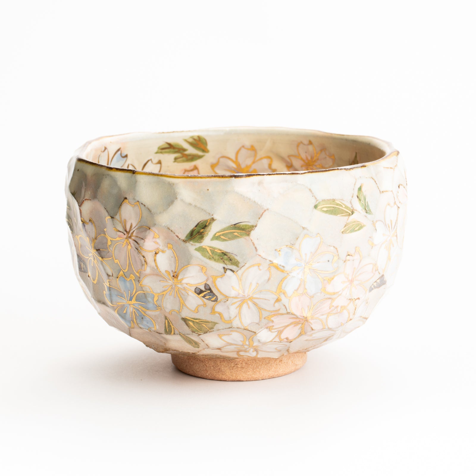 抹茶碗　色絵"桜之図"　俊山窯 KOTOPOTTER