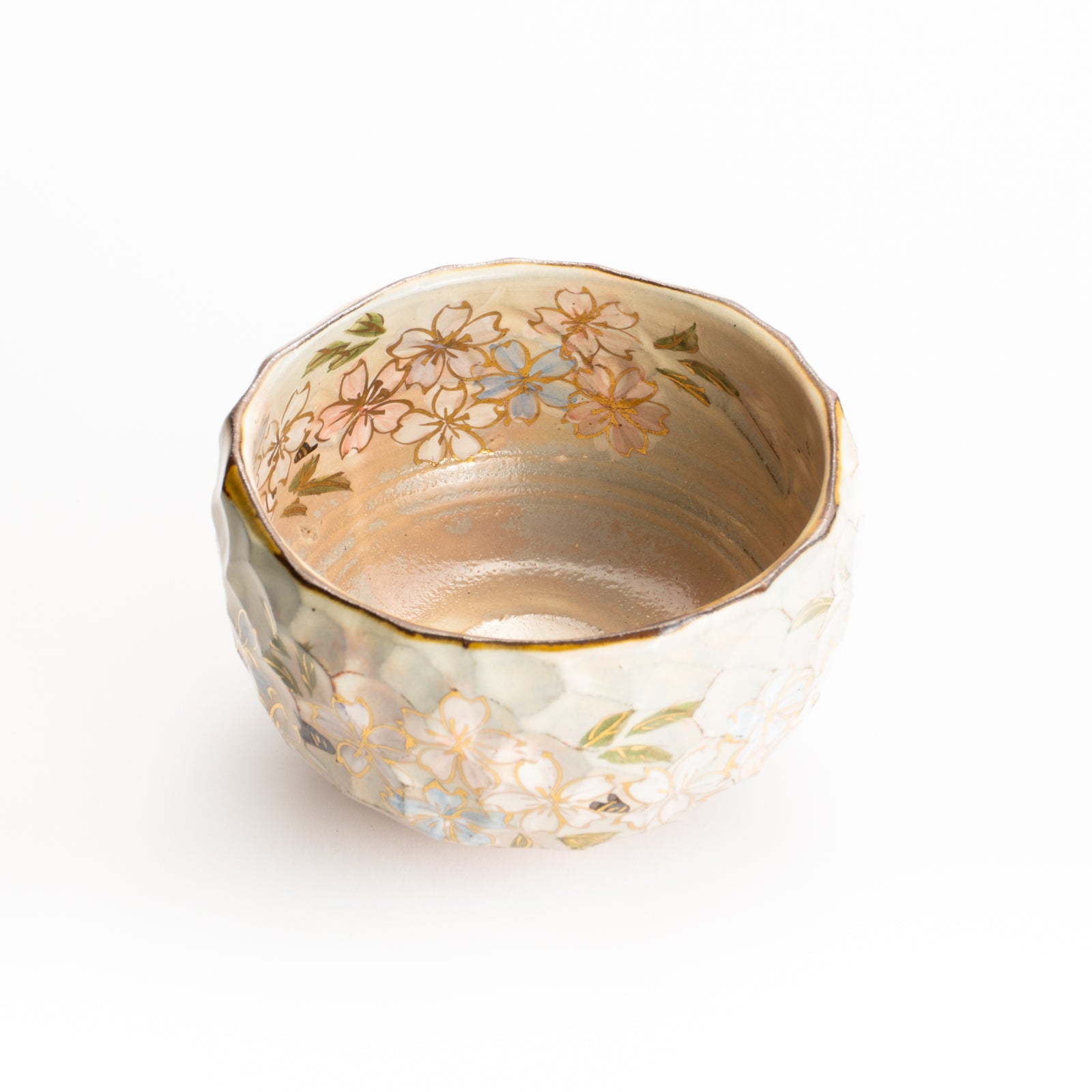 抹茶碗　色絵"桜之図"　俊山窯 KOTOPOTTER