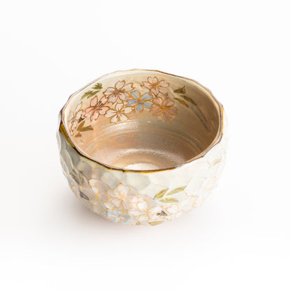 抹茶碗　色絵"桜之図"　俊山窯 KOTOPOTTER