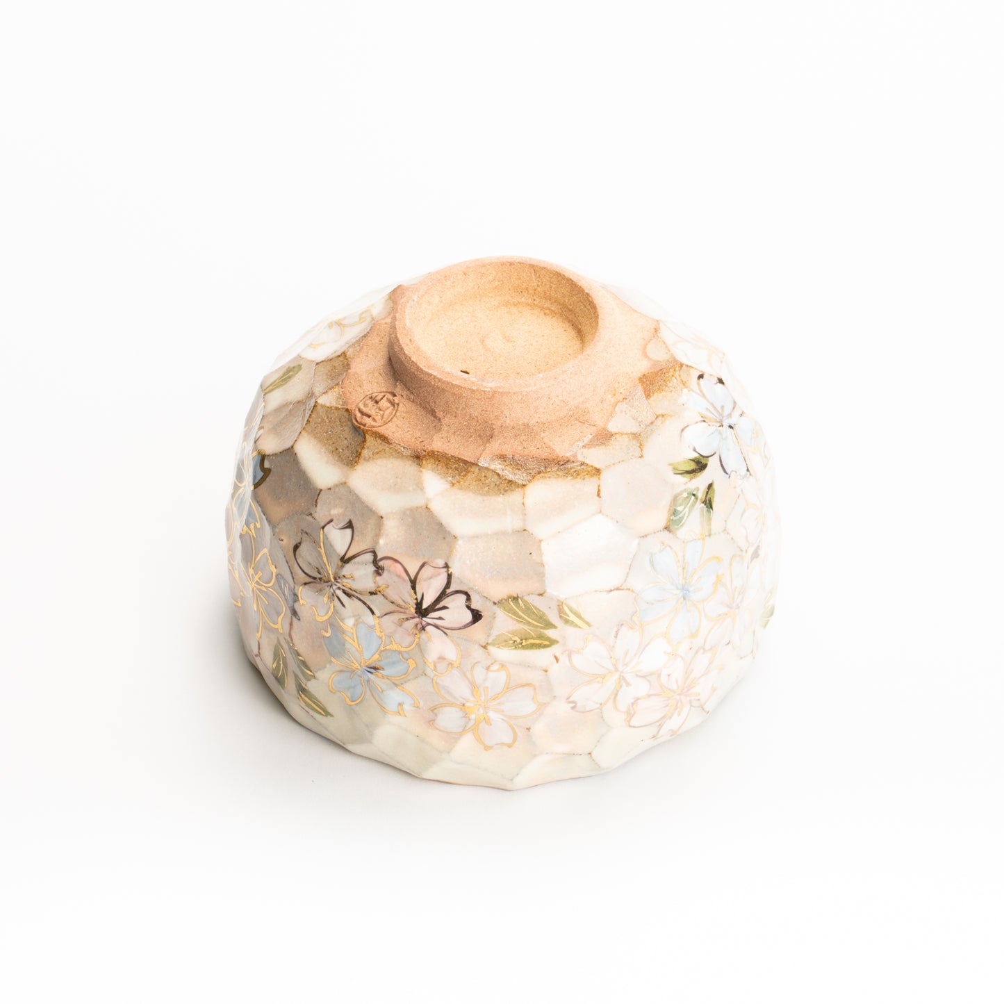 抹茶碗　色絵"桜之図"　俊山窯 KOTOPOTTER