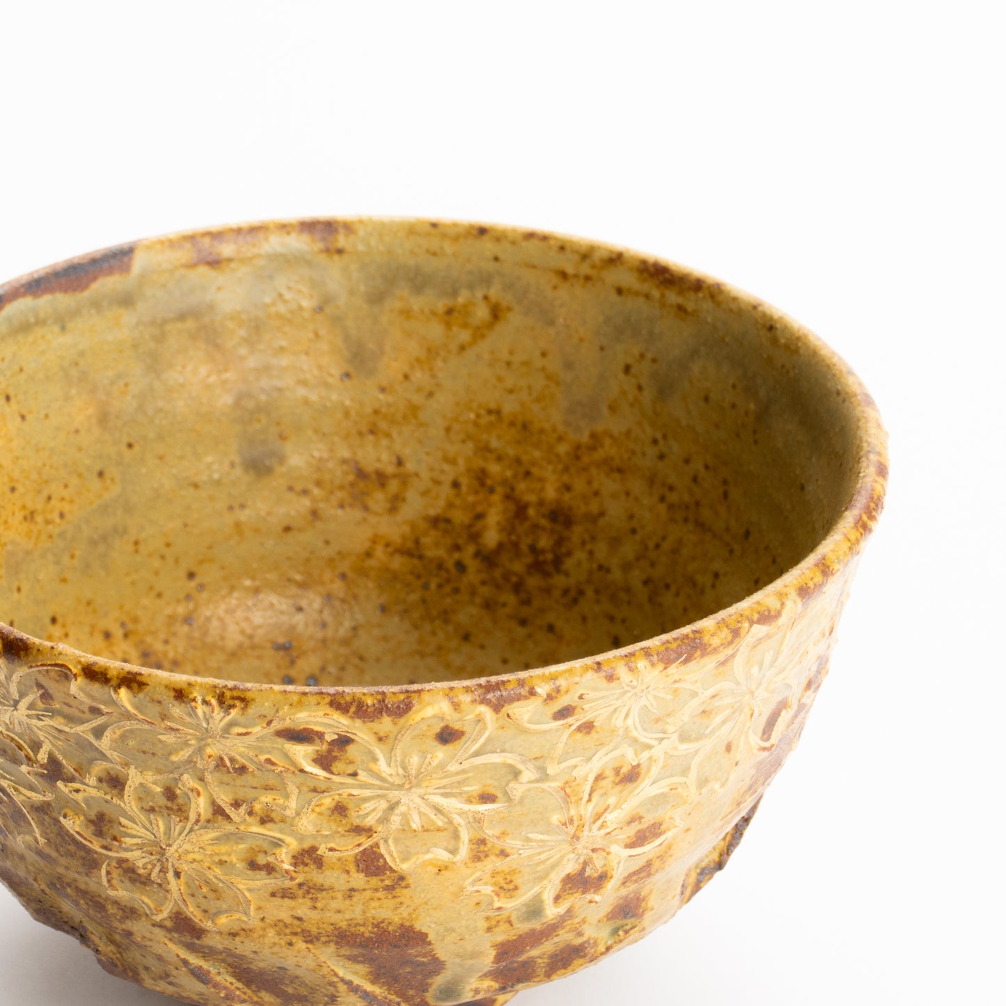 抹茶碗　イラボ金彩"桜図"　俊山窯 KOTOPOTTER