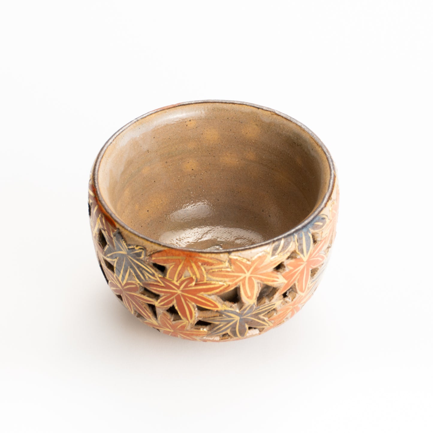 抹茶碗　透かし"錦秋"　俊山窯 KOTOPOTTER