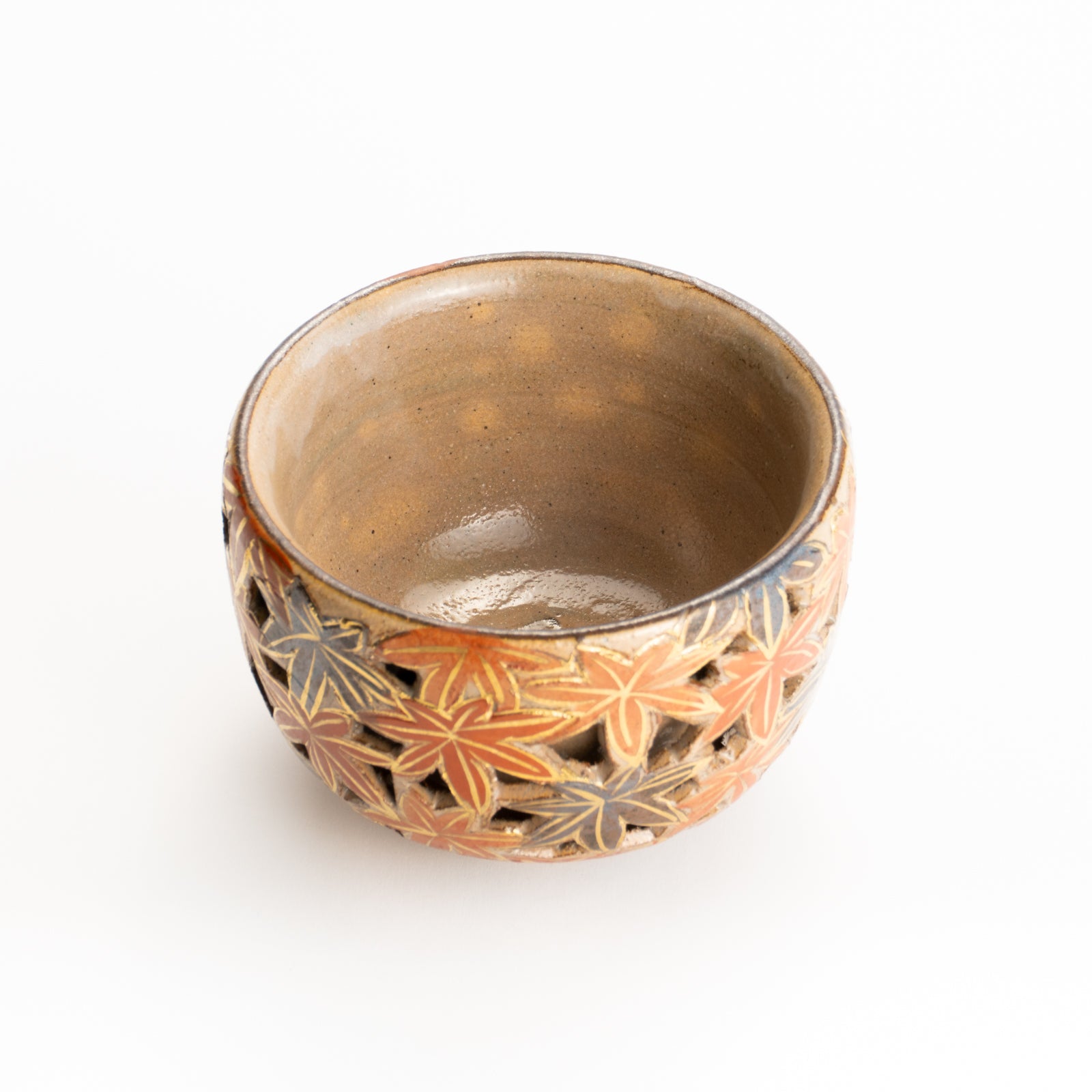 抹茶碗　透かし"錦秋"　俊山窯 KOTOPOTTER