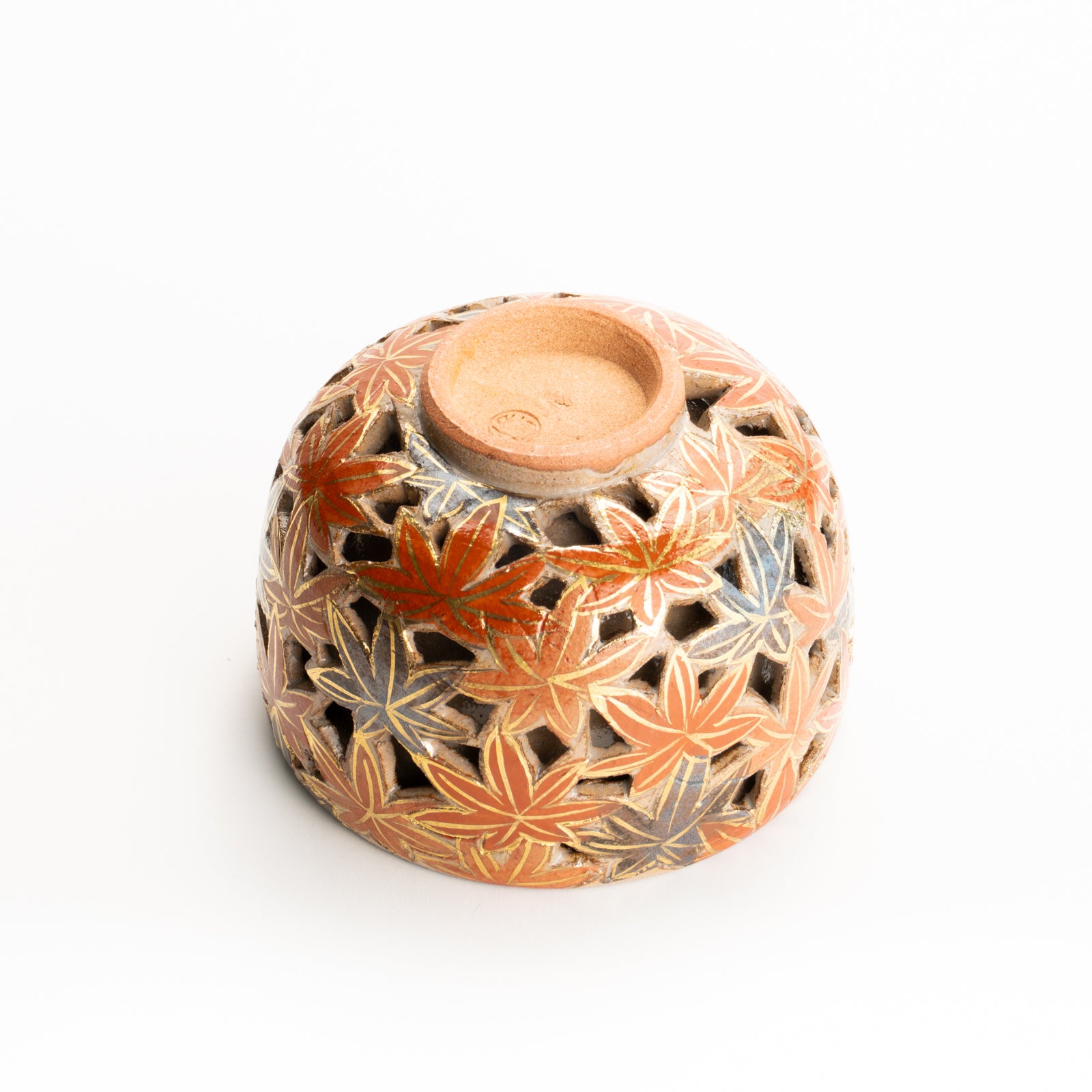 抹茶碗　透かし"錦秋"　俊山窯 KOTOPOTTER