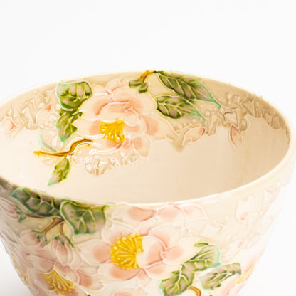 抹茶碗　白鳳交趾"桜に雲"　一如 KOTOPOTTER