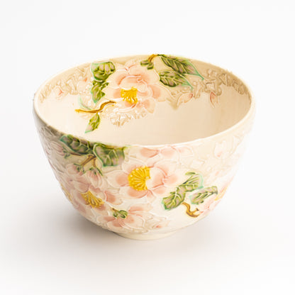 抹茶碗　白鳳交趾"桜に雲"　一如 KOTOPOTTER