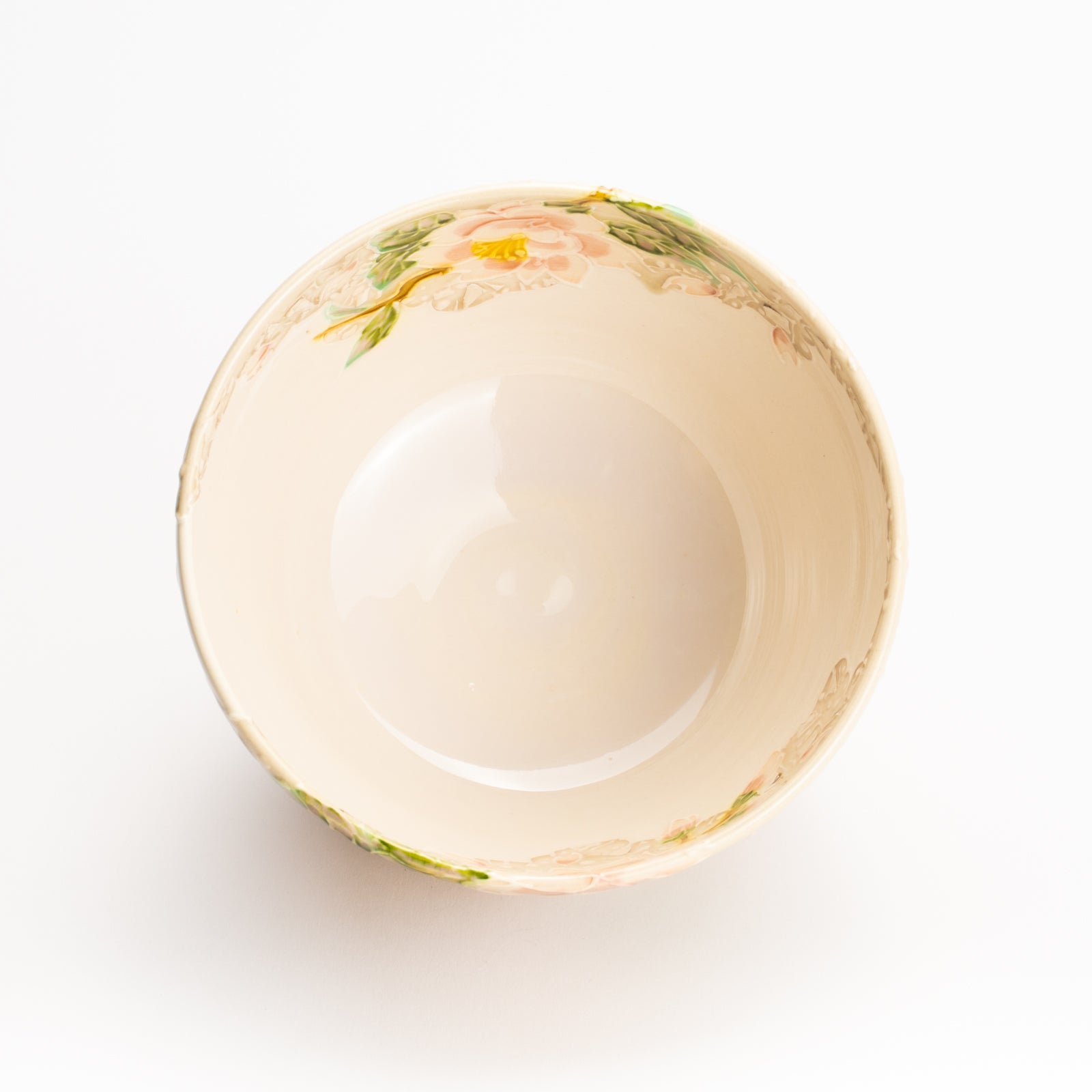 抹茶碗　白鳳交趾"桜に雲"　一如 KOTOPOTTER