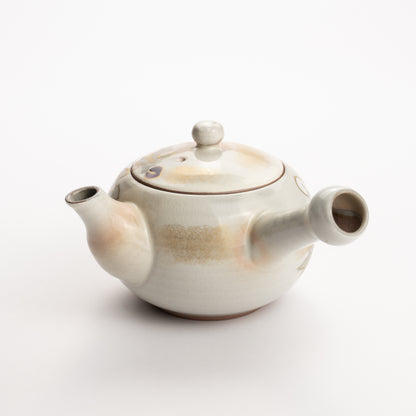 【清水焼】急須　紫白芙蓉　忠敏窯 KOTOPOTTER