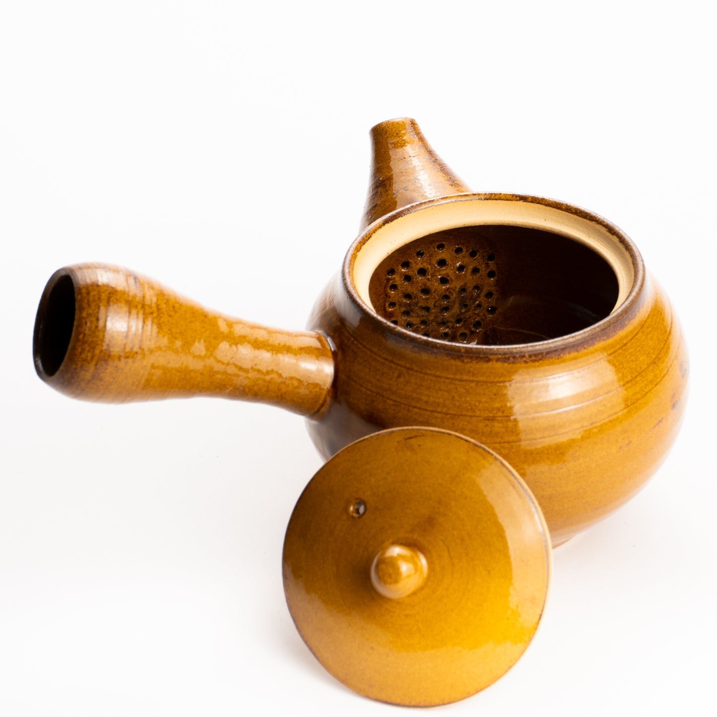 【清水焼】急須　飴釉　忠敏窯 KOTOPOTTER