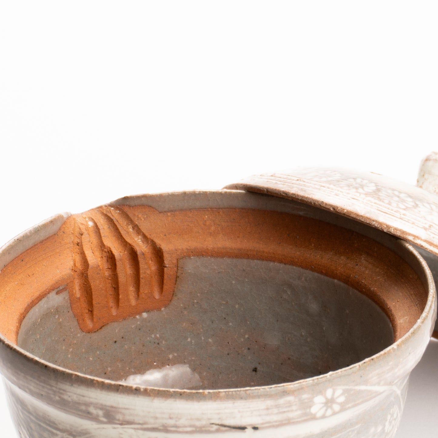 【清水焼】宝瓶急須　三島立鶴　忠敏窯 KOTOPOTTER