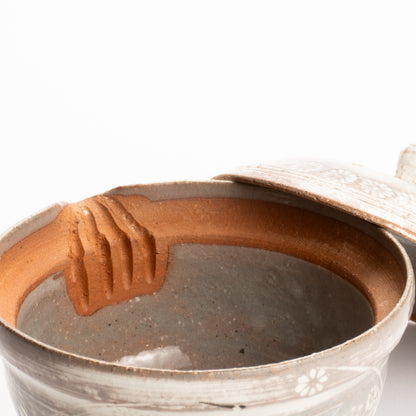 【清水焼】宝瓶急須　三島立鶴　忠敏窯 KOTOPOTTER