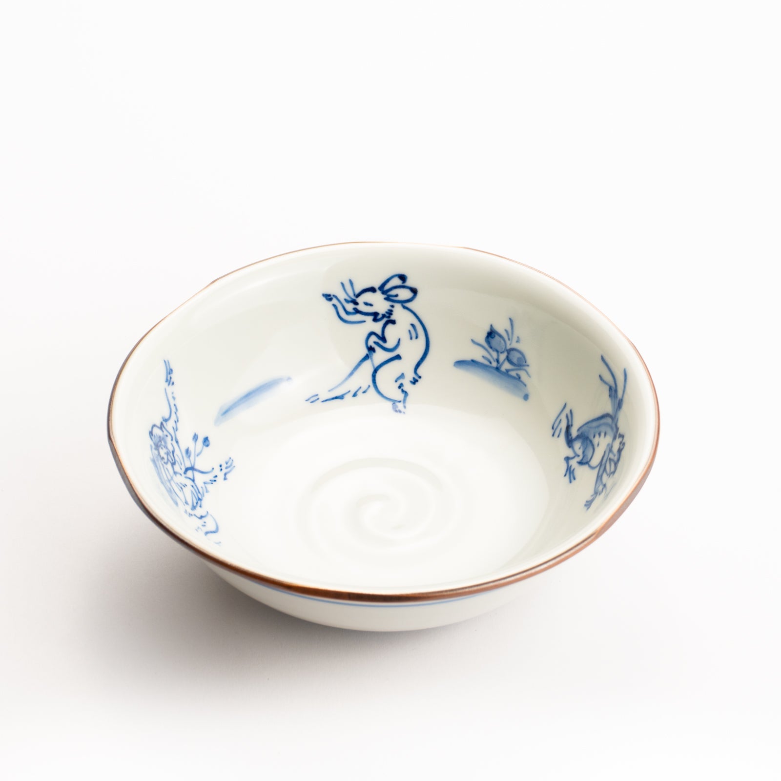 【清水焼】小鉢　鳥獣戯画　岩華窯 KOTOPOTTER