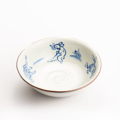 【清水焼】小鉢　鳥獣戯画　岩華窯 KOTOPOTTER