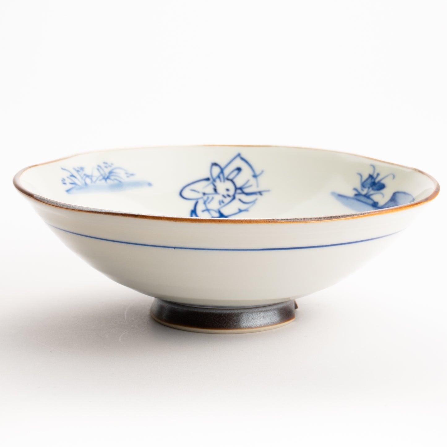 【清水焼】平鉢　鳥獣戯画　岩華窯 KOTOPOTTER