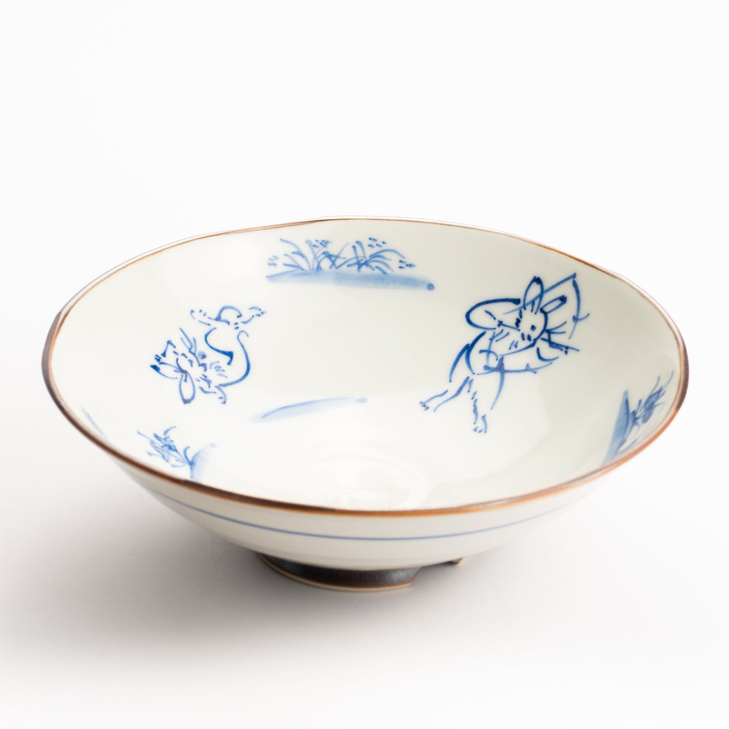 【清水焼】平鉢　鳥獣戯画　岩華窯 KOTOPOTTER