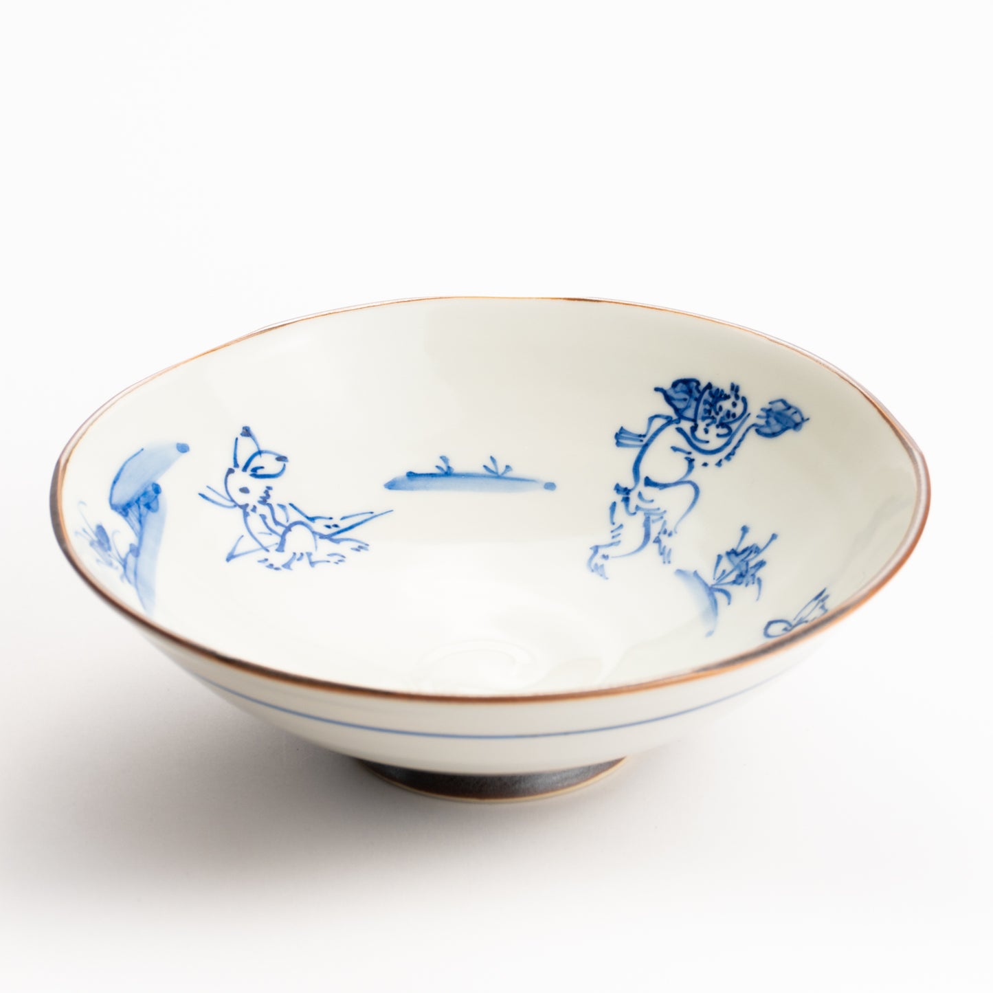 【清水焼】平鉢　鳥獣戯画　岩華窯 KOTOPOTTER