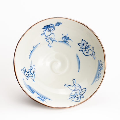 【清水焼】平鉢　鳥獣戯画　岩華窯 KOTOPOTTER