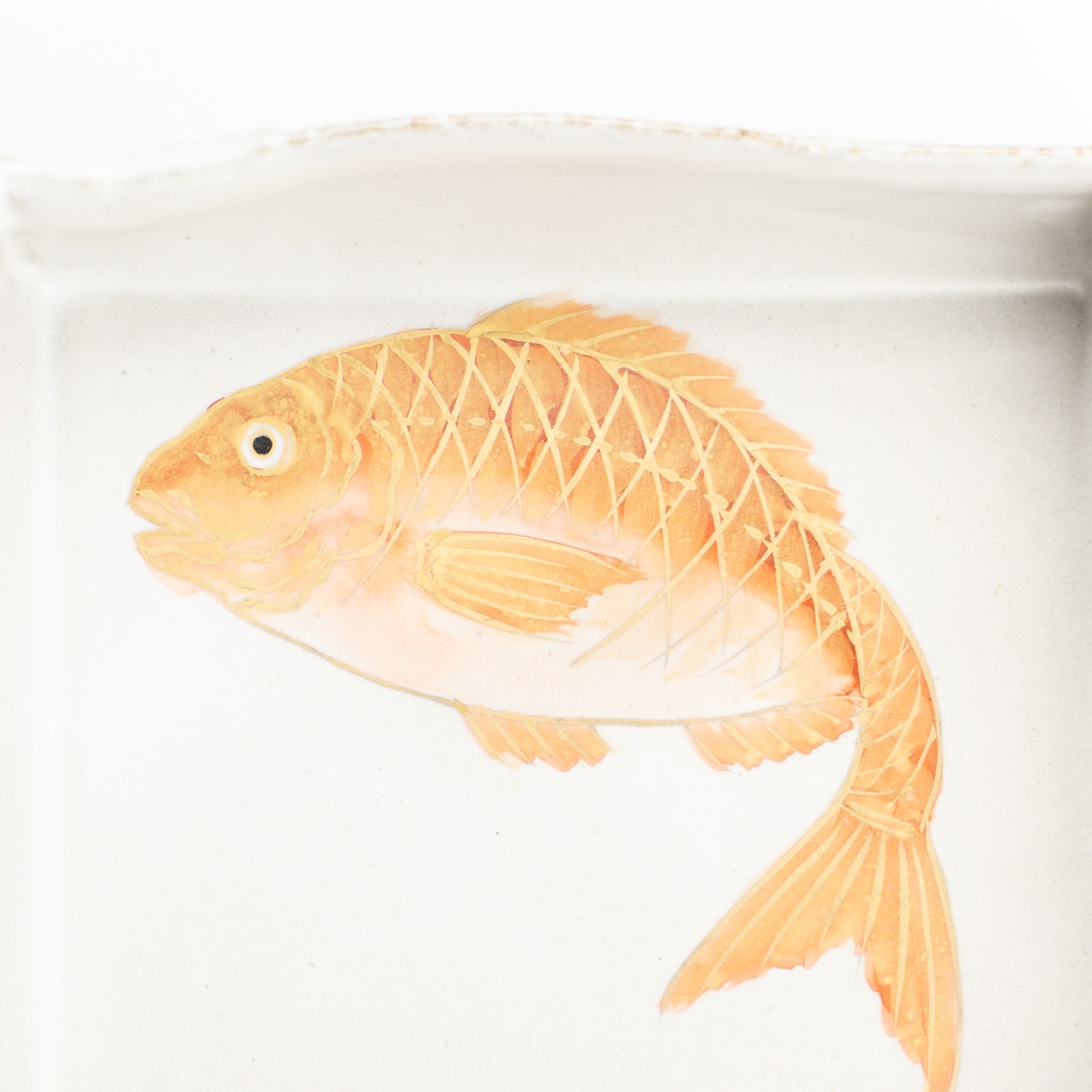 【清水焼】箱皿　色絵金彩"鯛"　伊藤典哲 KOTOPOTTER