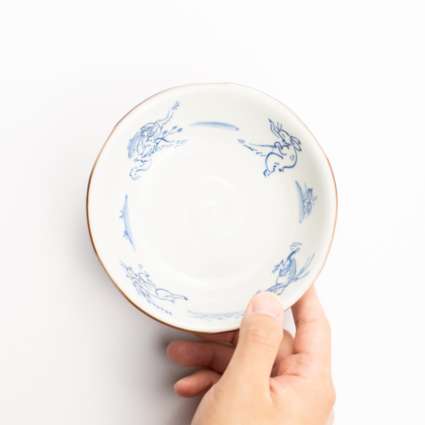 【清水焼】小鉢　鳥獣戯画　岩華窯 KOTOPOTTER