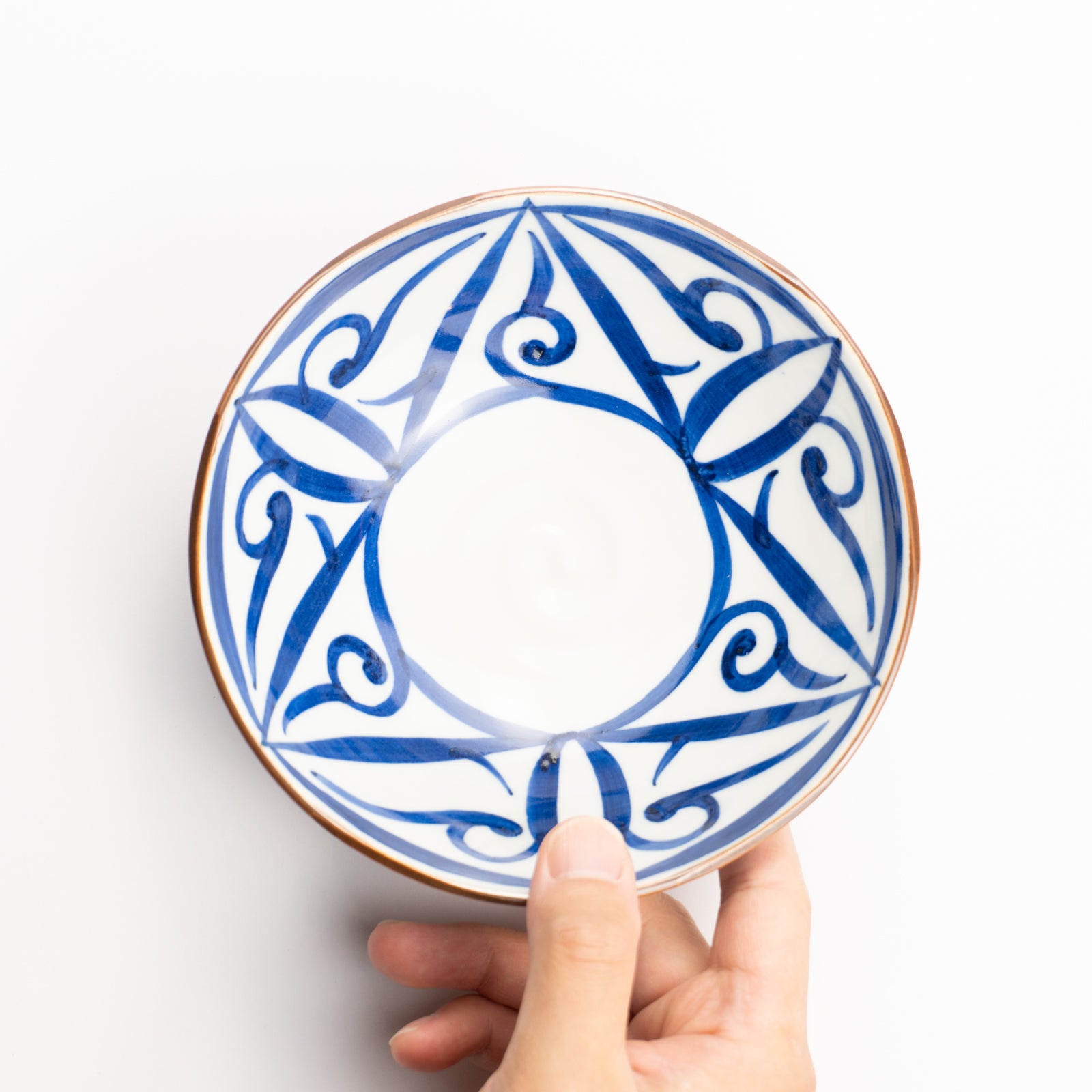 【清水焼】平鉢　ペルシャ唐草　岩華窯 KOTOPOTTER