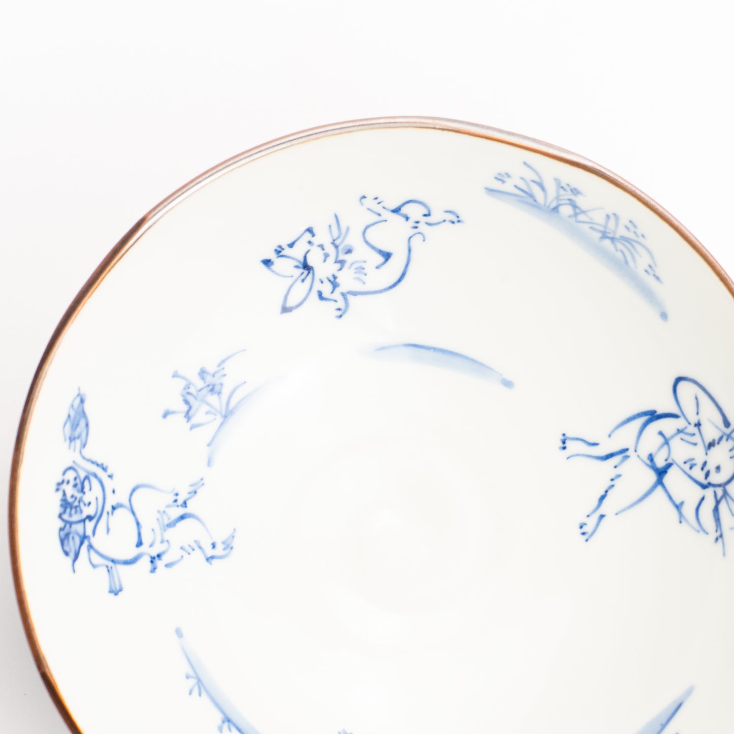 【清水焼】平鉢　鳥獣戯画　岩華窯 KOTOPOTTER