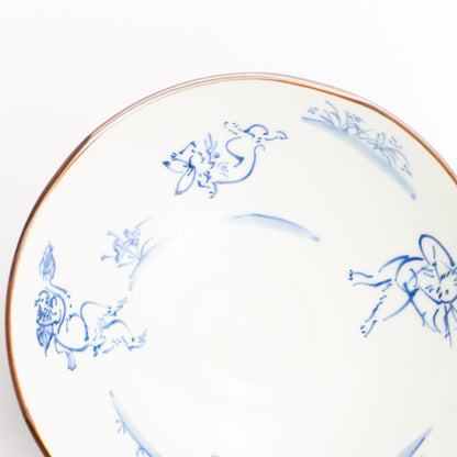 【清水焼】平鉢　鳥獣戯画　岩華窯 KOTOPOTTER