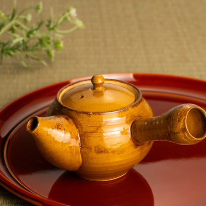【清水焼】急須　飴釉　忠敏窯 KOTOPOTTER