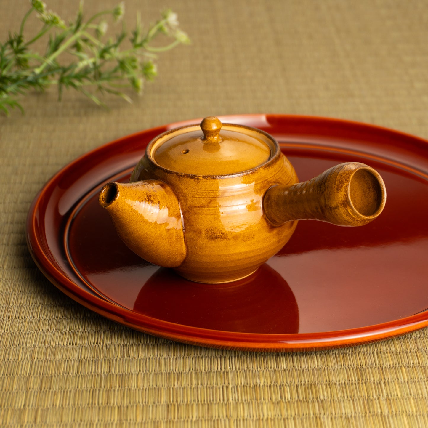 【清水焼】急須　飴釉　忠敏窯 KOTOPOTTER