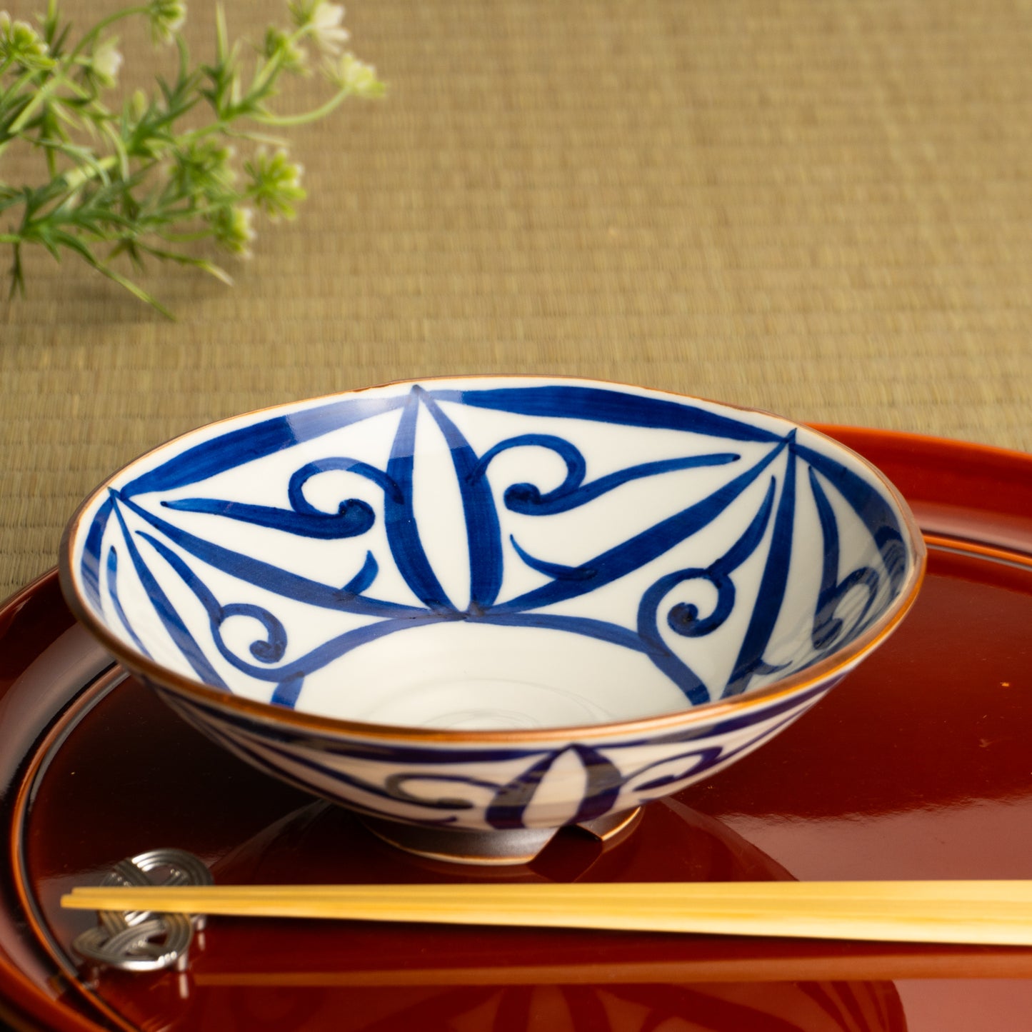 【清水焼】平鉢　ペルシャ唐草　岩華窯 KOTOPOTTER