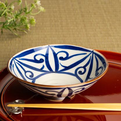 【清水焼】平鉢　ペルシャ唐草　岩華窯 KOTOPOTTER