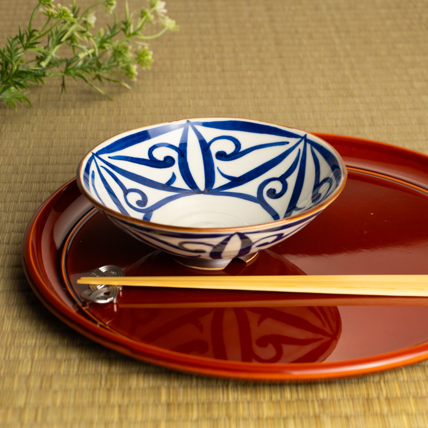 【清水焼】平鉢　ペルシャ唐草　岩華窯 KOTOPOTTER