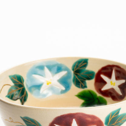 抹茶碗(合)　色絵朝顔　花光山窯 KOTOPOTTER